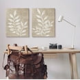 thumbnail image 2 of Stupell Industries Boho Botanical Leaf Silhouette Graphic Art Gallery Wrapped Canvas Print Wall Art, Set of 2, Design by Natalie Carpentieri, 2 of 6