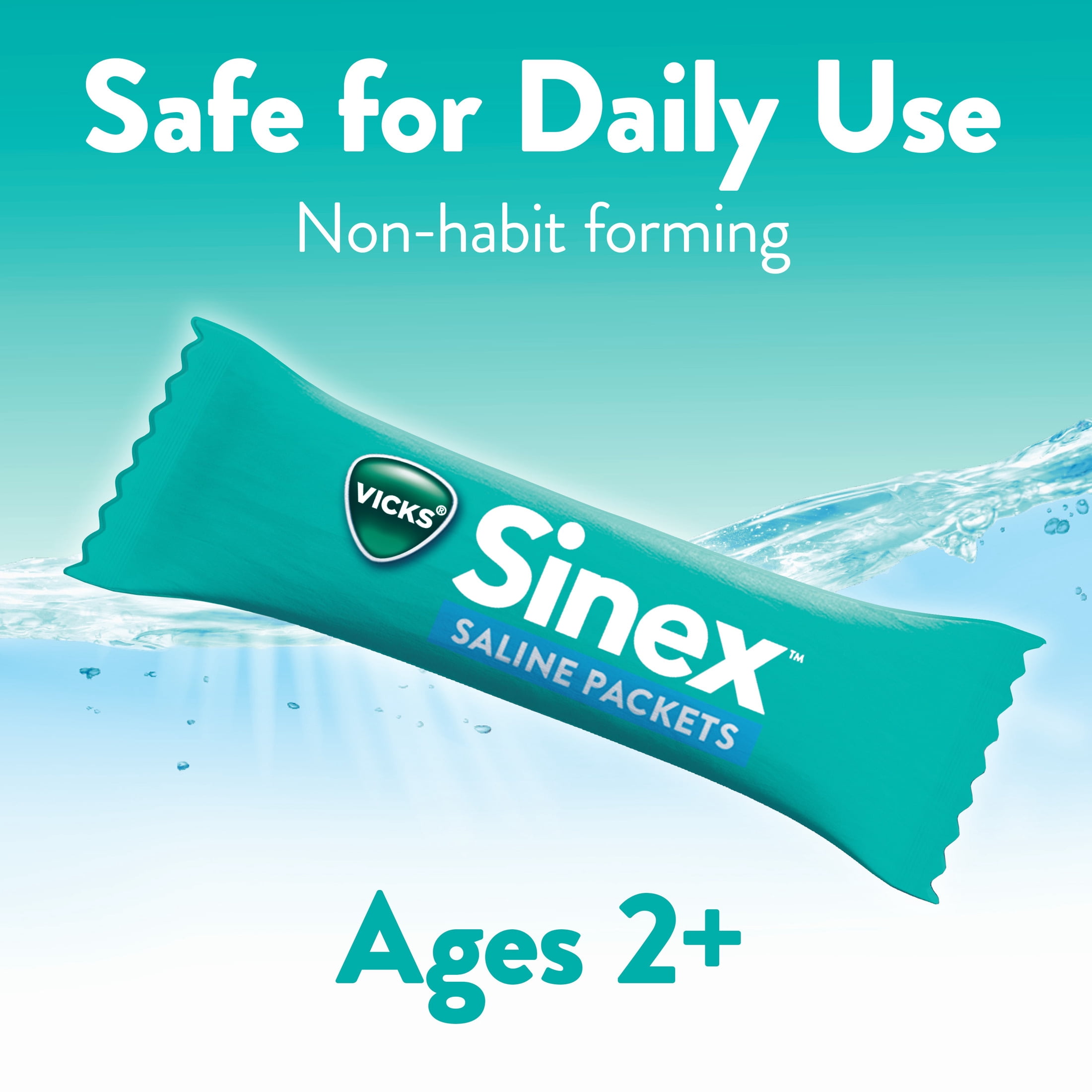Vicks Sinex Saline Nasal Rinse, 60 Refill Packets