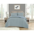 thumbnail image 1 of Ensemble de housse de couette à texture à pois Swift Home, literie douce toutes saisons avec fermeture éclair, king, bleu, 1 of 4