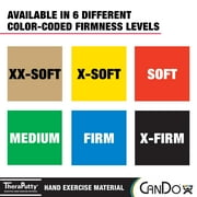 CanDo TheraPutty Standard Hand Exercise Putty For Rehabilitation, Exercises, Hand Therapy, Occupational Therapy, Hand Strengthening, Improve Motor Skills, Stress Relief