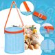 thumbnail image 4 of Bolsa de malla de playa de gran capacidad para coleccionistas, con cierre de cremallera y correa de hombro ajustable para niños y adultos., 4 of 5