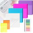 thumbnail image 1 of Sticky Notes Tecolu Transparent 500 hojas con pestaña de índice, 1 of 7