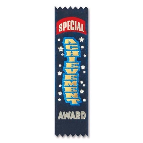 Beistle Midnight Blue Special Achievement Award Ribbons- 10 pcs