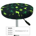thumbnail image 4 of Easygdp Dinosaurs Print Easy To Install Bar Stool Covers&Stool Covers Round&Elastic Stool Cover, Barstool Covers,Washable&Bottom With Elastic Edge-14 inch, 4 of 7