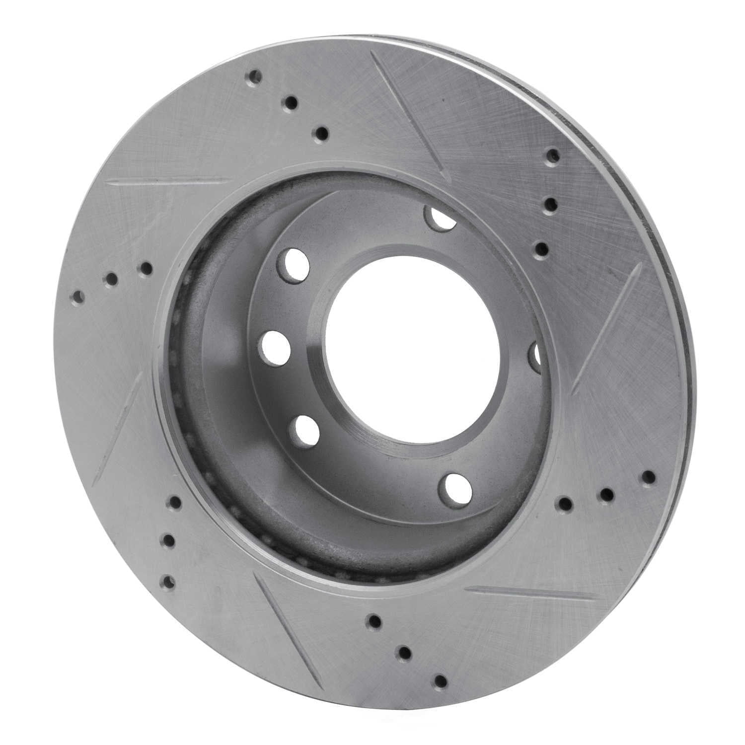 Dynamic Friction Company 631-40042L DFC Brake Rotor - Drilled And Slotted - Silver