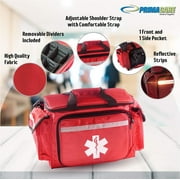 Primacare KB-1088 EMT First Responder Trauma Bag, Red, 10 x 9 x 18