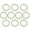 Green, variant on Yammee 10Pcs Trampoline Elastic Rope Elastic Ties Bungee Cord High Jump Bungee Rope