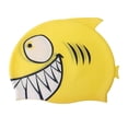 thumbnail image 2 of silicona natación antideslizante impermeable playa natación piscina sombrero de baño Tiburón amarillo Sharpla Sombrero de natación para niños, 2 of 8