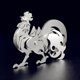 thumbnail image 1 of Kits De Modelos De Metal 3D, Rompecabezas De Metal 3D De Polla Mecánica para Adultos, Colección Steel Warcraft, Rompecabezas De Animales Diy, Rompecabezas 3D Simples, Arte De Decoración del Hogar, 1 of 5