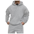 thumbnail image 3 of Zshosam Men's and Big Men's Fashion Hoodie Sweatshirt(Light Gray,XXL), 3 of 5