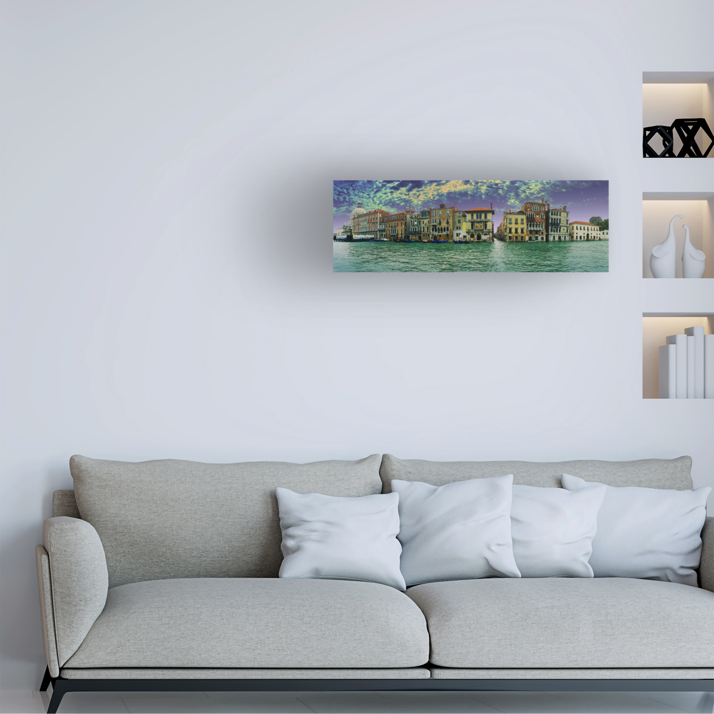 John Xiong 'Buildings of Venice' Canvas Art