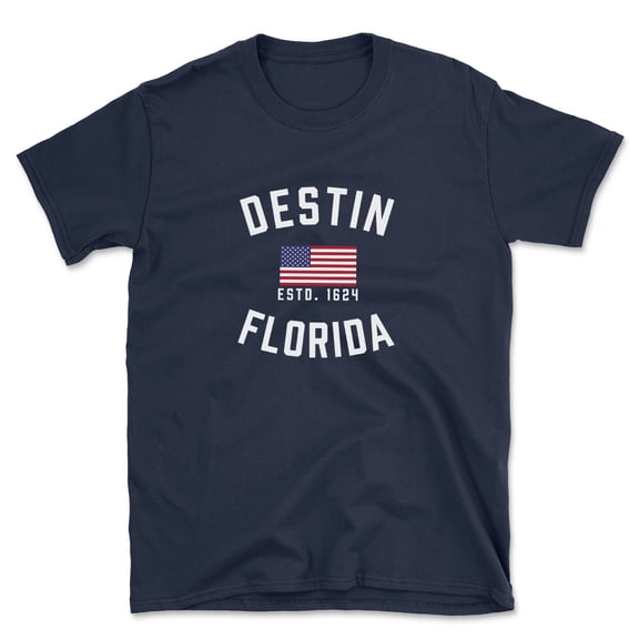 Destin Florida Patriot Men's Cotton T-Shirt