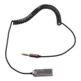 thumbnail image 2 of Adaptador Para Automóvil, Sonido Puro, Transmisión De Largo Alcance De 32,8 Pies, Enchufe Multifuncional De 3,5 Mm, Adaptador Inalámbrico 5.0, Gris Y Negro, 2 of 7