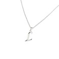 thumbnail image 1 of Collar con Colgante de de la Simple Cadena Gargantilla de Moda de Metal Plateado jinwen  collar colgante inicial, 1 of 8