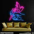 thumbnail image 2 of Craftnamesign Tattoo Neon Sign, Tattoo Studio Wall Decor, Tattoo Artist Wall Art, 2 of 4