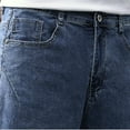 thumbnail image 6 of Mens Jeans Summer Thin Trend Straight Leg Denim Shorts Casual Streetwear Outdoor Activities Loose Mens Jorts YA BU1 L, 6 of 7