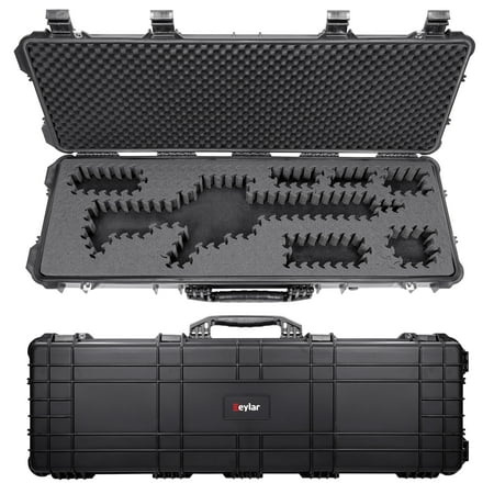 Eylar 44 Hard Rifle Case Equipped With Ragar Reconfigurable & Reusable XP Crosslinked Foam Insert Waterproof Shockproof Meets TSA Requirements ( 1 Ragar Layer )