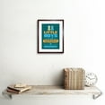 thumbnail image 2 of Kids Boys Superheroes Disguise Blue Framed Wall Art Print, 2 of 5