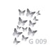 thumbnail image 4 of Decoración Mariposas,3d Pared Colore Metálicos Hueco Plateado, 4 of 5