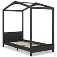 thumbnail image 5 of Delta Children Poppy House Wood Twin Bed, Platform Bed - No Box Spring Needed, Midnight Grey, 5 of 6