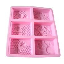 HOTYA 3D Rectangle Bee Silicone Soap Mold DIY Clay Candle Making DIY Cake Chocolate Decorating Baking Mould