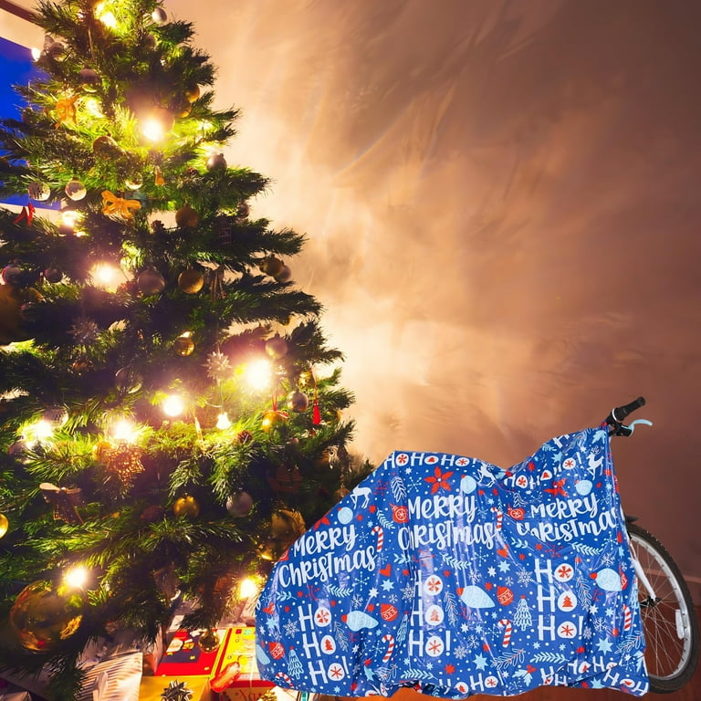 Snowflake Bike Christmas Wrapping Bag Jumbo Christmas Large