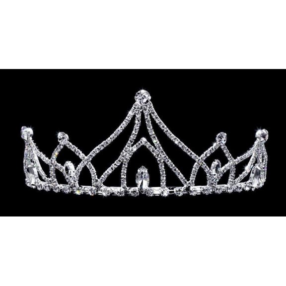 #16775 - Netherland's Sun Princess Tiara with Combs - 2"