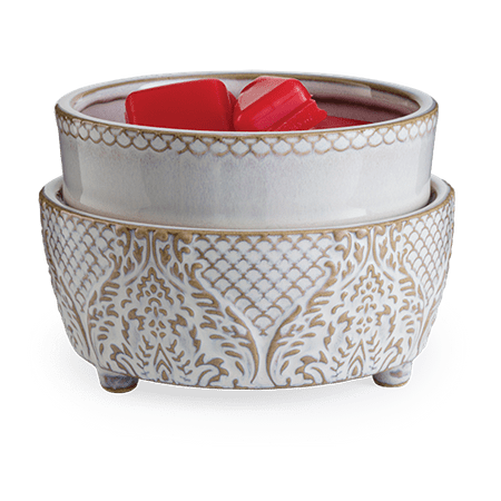 Sunflower Candle Warmer Vintage White 2-In-1 Candle and Fragrance Warmer For Candles And Wax Melts from Candle Warmers Etc. ()