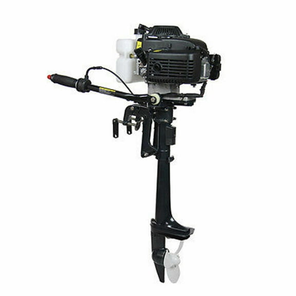 4 Stroke 4HP 52CC Fishing Outboard Motor Boat Engine CDI Air Cooling, 400mm Short Shaft