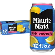 Minute Maid Pink Lemonade Fridge Pack Cans, 12 fl oz, 12 Pack