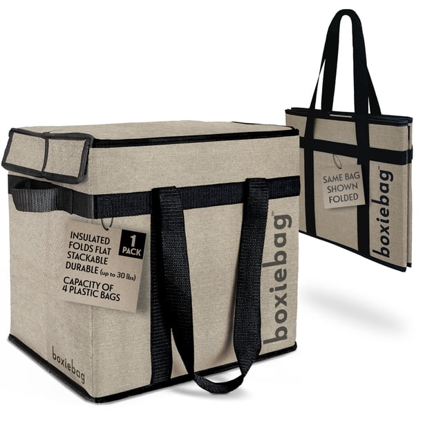 Bolsa aislante para supermercado, bolsa plegable y reutilizable, paquete de 1