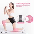 thumbnail image 3 of 1 par de rodilleras protectoras XCF esponja gruesa antideslizantes para danza yoga correr L rosa, 3 of 3