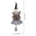 thumbnail image 5 of Christmas Angel Ornaments - Cute Baby Doll Christmas Tree Ornaments Decor - Handmade Furry Hat & Cloth for Girls Birthday Party Decorations - 4 Pcs Angel Pink White Grey Green, 5 of 5