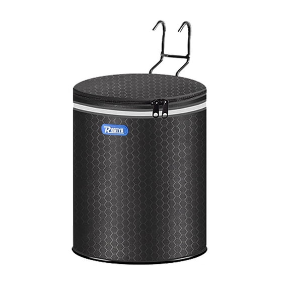 YAAQII for Front Folding Hanging Storage Bag Basket for Electric Scooters Bicycles E-Bikes M365 Pro Ninebot Large Capacity Waterproof with Reflective Strips Black 24x30cm