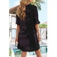 thumbnail image 5 of Vestido QACOHU 2026 para mujer, cuello en V, volantes, manga corta abullonada, XXL, 5 of 5