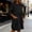 Black, variant on Ankola Womens Linen Cotton Midi Dresses Solid 3/4 Sleeves Maxi Casual Dress with Pockets