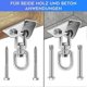 thumbnail image 2 of Heavy Duty Stainless Steel Ceiling Hook, Hanging Hook, 4 Set Screws, 2 of 5