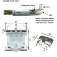 thumbnail image 5 of 2 Pièces Roulette Porte Coulissante Placard,Roulette Placard Coulissant Armoire,Kit Porte Coulissante pour Porte de Garde-robe Roues Armoire Vitrines,Remplacement Porte Coulissante Rouleau,Charge 30kg, 5 of 5