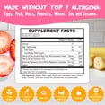 thumbnail image 5 of Center-Filled Magnesium Glycinate Gummies 400MG - High Absorption for Kids, Teens & Adults - Supplement for Sleep, Calm & Muscle Relaxation with B6 & D3 - Gluten Free & Vegan Friendly - 60 Count, 5 of 8