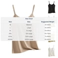 thumbnail image 3 of Ymauqau Débardeurs Grande Taille pour Femmes Bretelles Spaghetti Réglables Col Rond Soutien-Gorge Intégré Sans Manches Chemises Décontractées Camisoles Blouses, 3 of 5