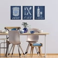 thumbnail image 3 of Hieng Navy Blue Kitchen Decor Kitchen Accessories Eat Sign Wall Art Modern Blue Dining Room Decorations Pictures, 3 of 6