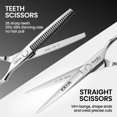 thumbnail image 2 of Kit de tijeras de corte de pelo SEIMEIKEN, 10 unidades, profesionales, 15 cm, 2 of 7