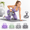 Gray, variant on Adjustable Dumbbell Set of 2, Gray, 4-in-1 Quick-Adjust Free Weights for Home Workouts