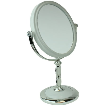 Two-Sided 7" Oval Tabletop Vanity Makeup Mirror by bogo Brands