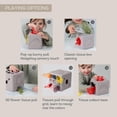 thumbnail image 4 of Taf Toys Baby Tissue Box Toy Silicone Baby Toys 6-12 Months Montessori Toys Sensory Activity & 10 Tissues for Fine Motor Development soft Interactive Silicone Learning cube for 1 Year Old Toddlers, 4 of 10