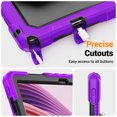 thumbnail image 7 of for Lenovo Tab 10.1/ Tab K10C Case 10.1 inch 2025, 360 Rotating Shockproof Cover with Stand, Handle, Shoulder Strap, Purple, 7 of 7