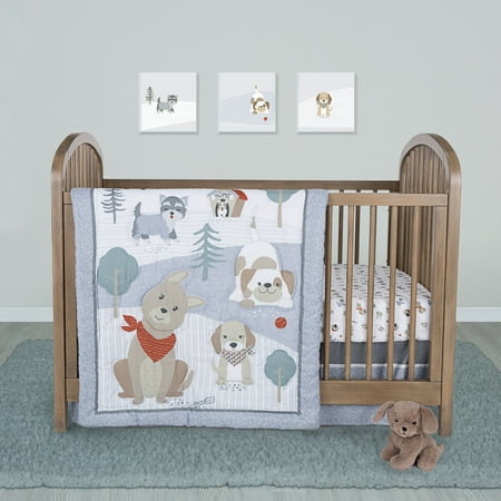 UPC: 0846216065217 | Sammy & Lou 4-Piece Crib Bedding Set Fur-ever Friends Infant Crib Multi-color