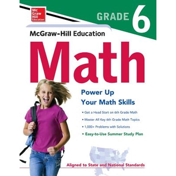 Pre-Owned Mcgraw-Hill Education Math: Grade 6 (Paperback) 0071747303 9780071747301