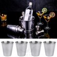 thumbnail image 5 of Paquete de 6 vasos de chupito de acero inoxidable de metal para espresso, vaso para beber, vaso para cóctel, cerveza, whisky, barra de agua, restaurante en casa, tequila WD.WDQZL Hogar, 5 of 5