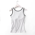 thumbnail image 6 of AirLoni Women's Camisole Loose Fit Square Neck Stretchy Breathable Casual Sleeveless Top Tee Tank Tops For Daily Wear Solid Color White,XXXXL, 6 of 6